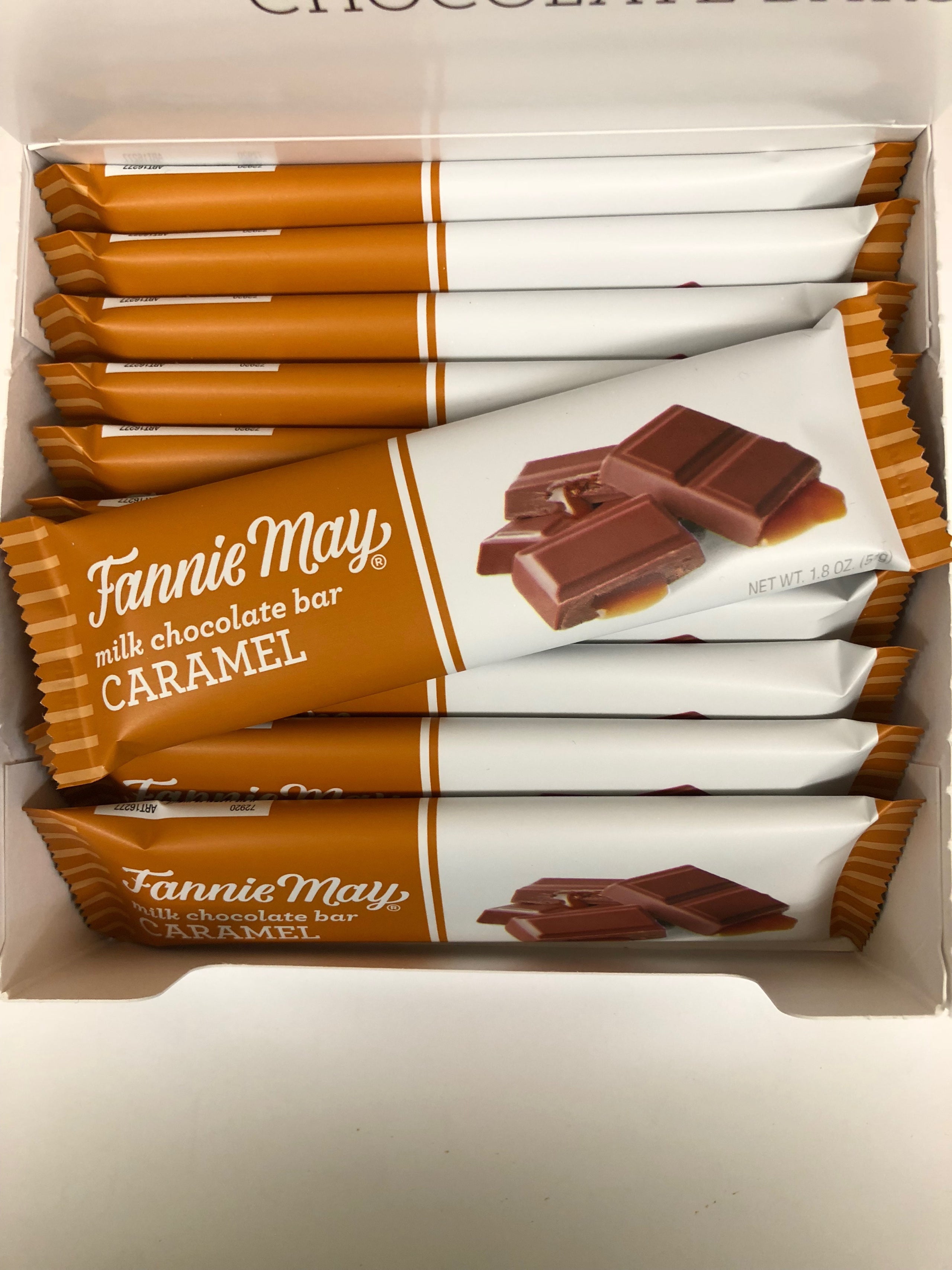 Fannie May Caramel Filled Milk Chocolate Candy Bar Jumbo Jelly Bean