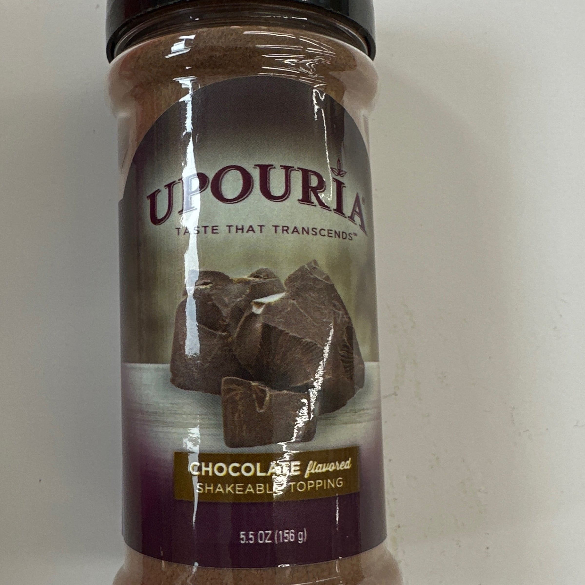 Upouria Chocolate Flavored Shakeable Topping 5.5 Ounce - (Pack of 2)