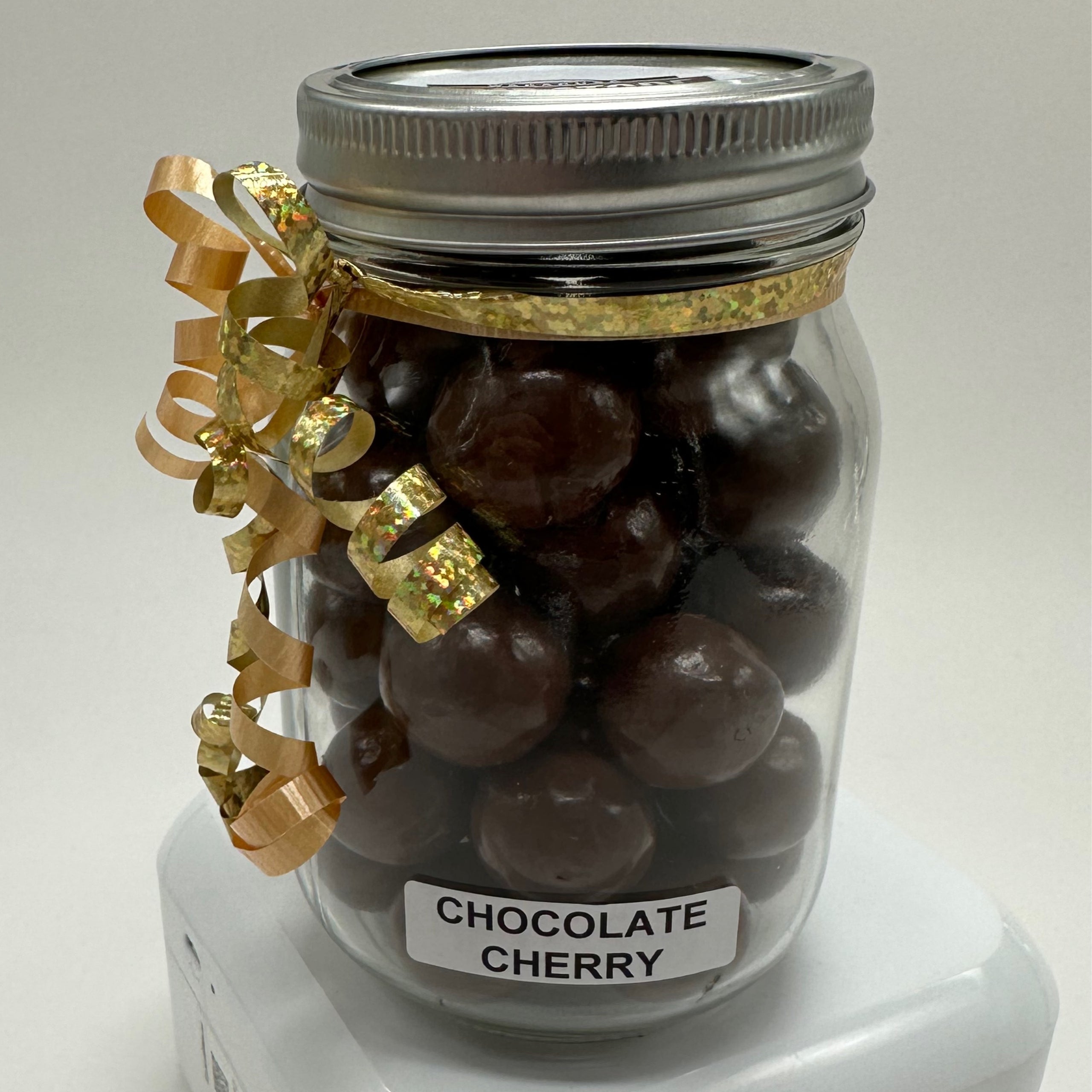 Jumbo Jelly Beans Chocolate Cherry in Pint Gift Jar Jumbo Jelly