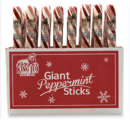 King Leo Jumbo Peppermint Stick | Jumbo Jelly Bean Corp.