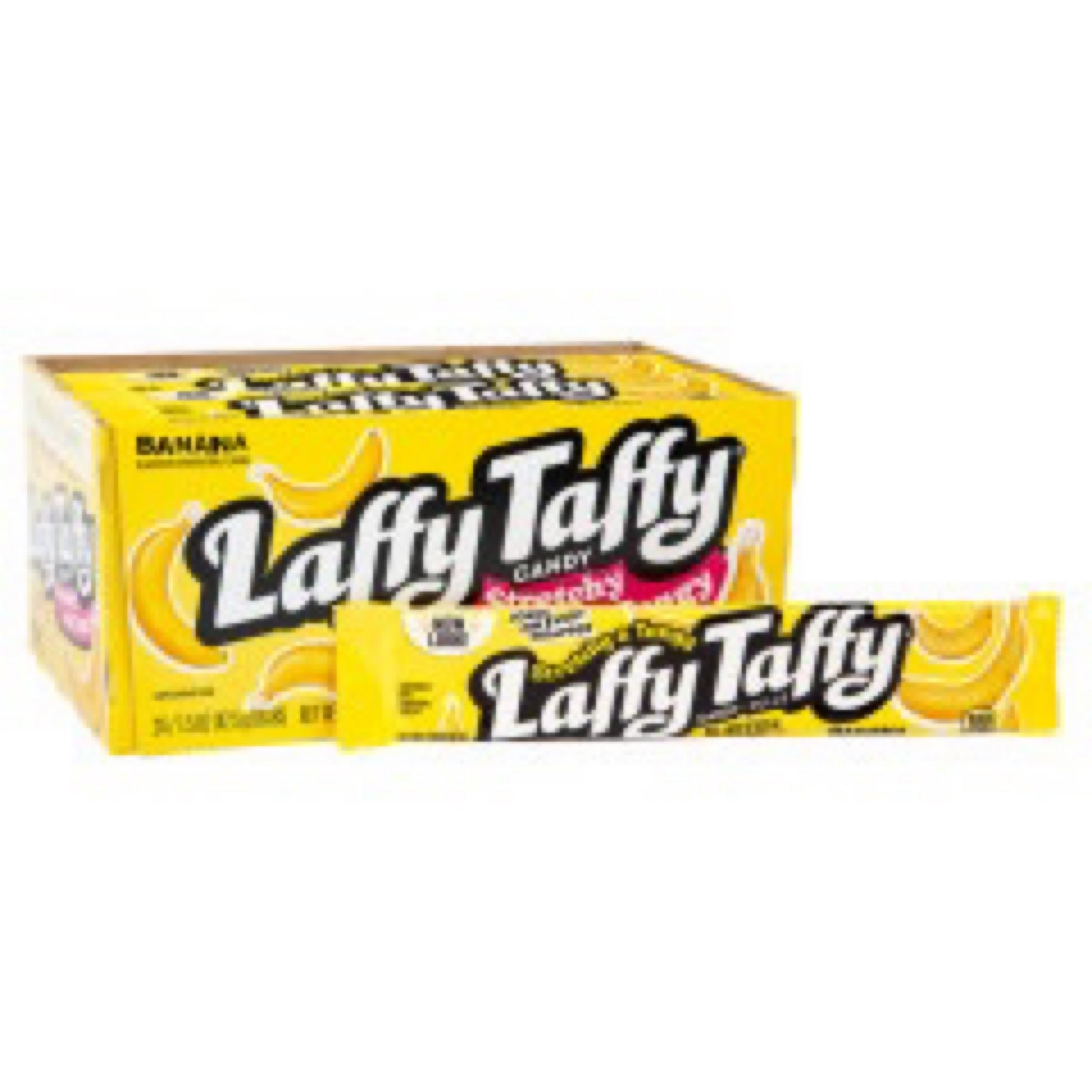 Laffy Taffy Banana Taffy is stretchy, tangy and filled with fun jokes